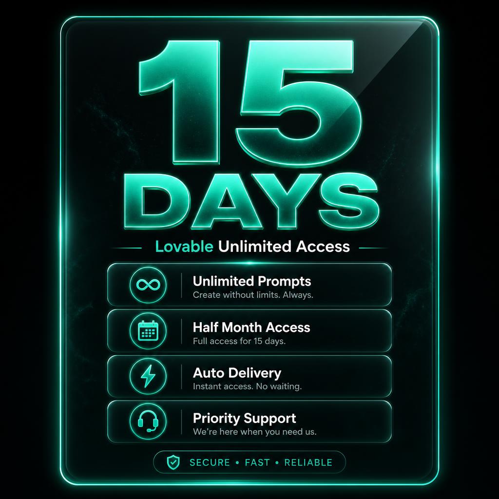 ♾️ Unlimited — 15 Days