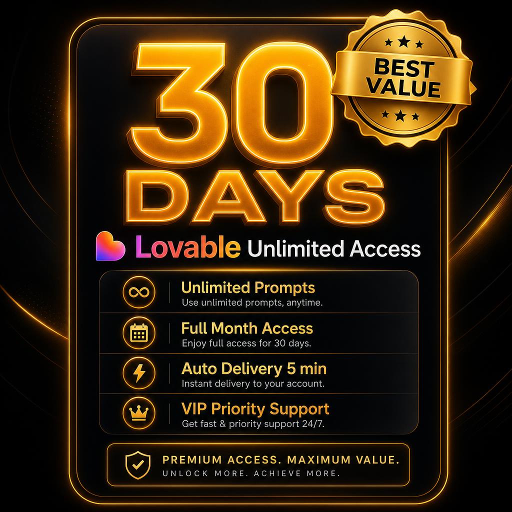 ♾️ Unlimited — 30 Days